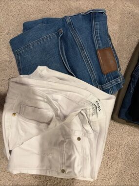 pistola White and MADEWELL Blue Denim Jeans Duo
